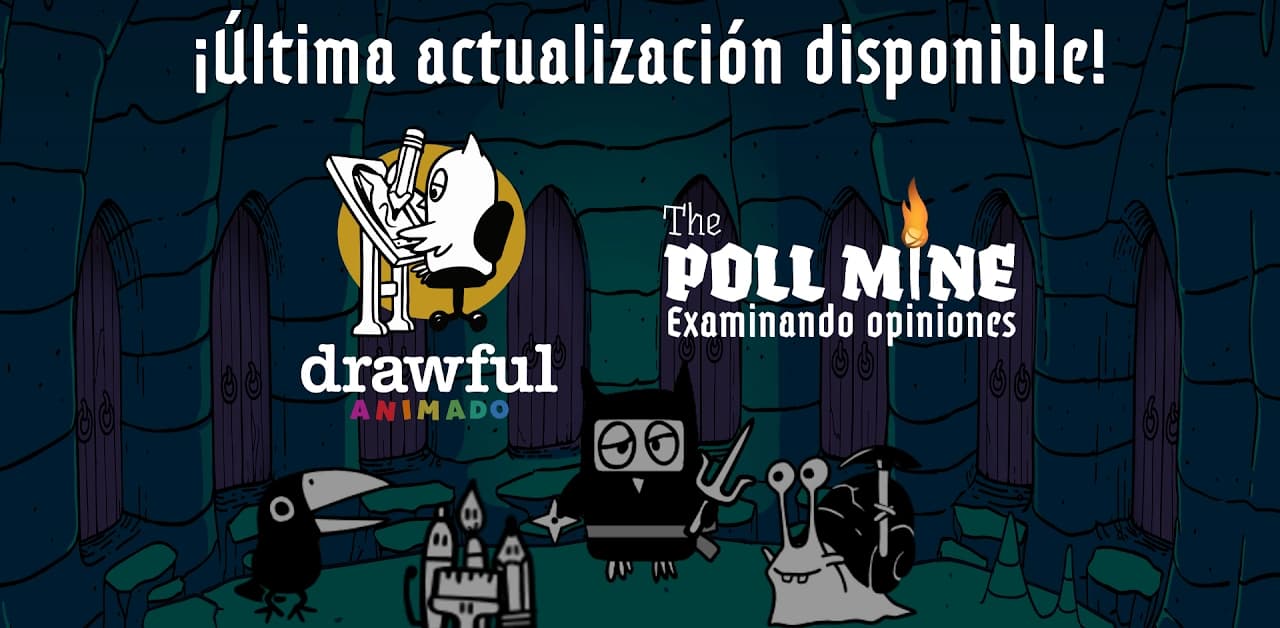 Drawful Animado y Poll Mine traducidos
